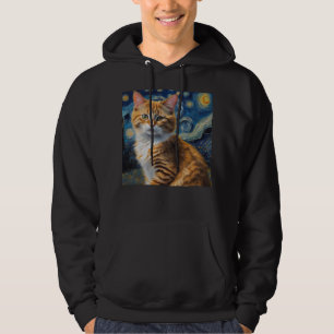 Starry Night Cat Hoodie