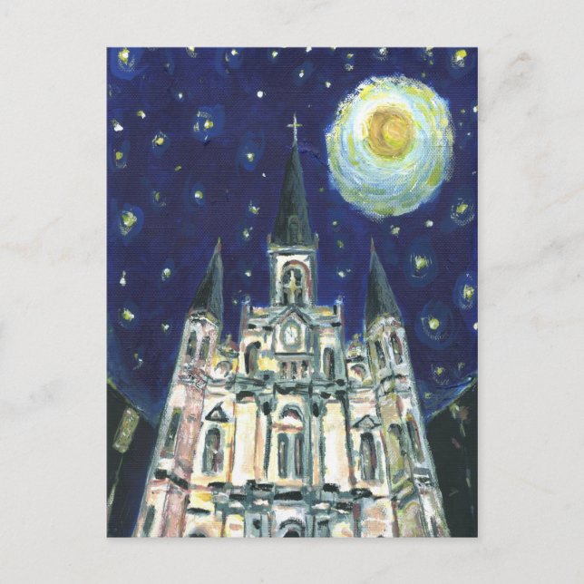 Starry Night Cathedral Postcard (Front)