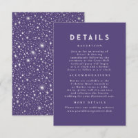Starry Night Celestial Purple Wedding Details
