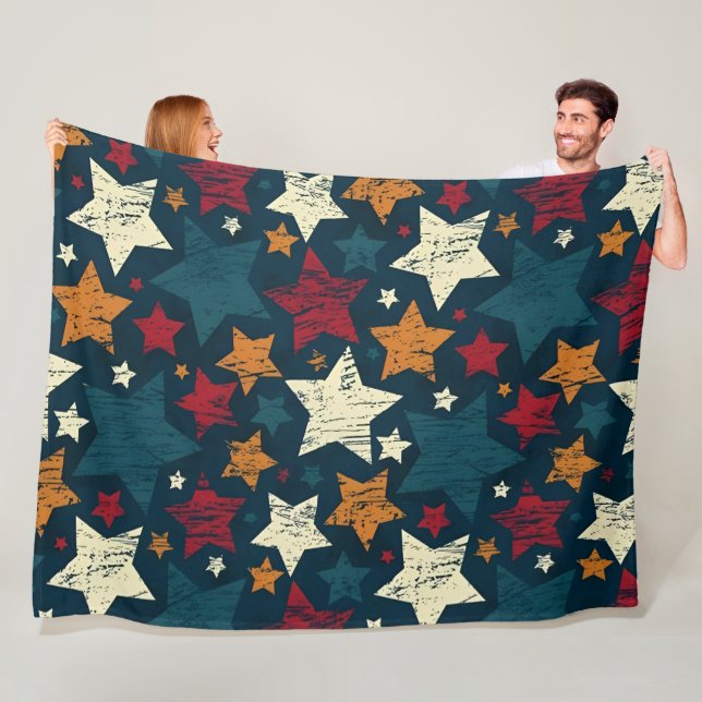 Starry Night Chaos Fleece Blanket (In Situ)