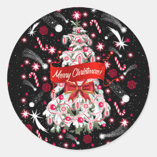 Starry Night Classic Round Sticker