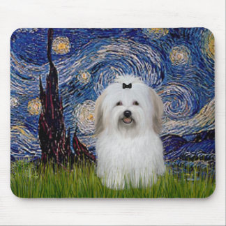 Starry Night - Coton de Tulear 2 Mouse Mat