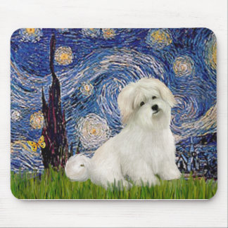 Starry Night - Coton de Tulear 7 Mouse Mat