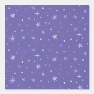   Starry Night Cute Fun Girly Pretty Pastel Purple Wallpaper