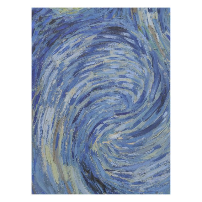 "Starry Night" detail closeup by Van Gogh Tablecloth (Front)