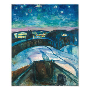 Starry Night   Edvard Munch   Photo Print