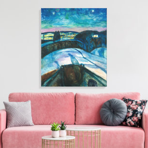 Starry Night Edvard Munch Photo Print