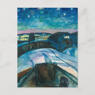 Starry Night | Edvard Munch | Postcard