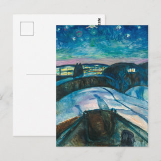 Starry Night | Edvard Munch | Postcard