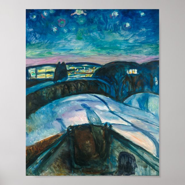 Starry Night | Edvard Munch | Poster (Front)