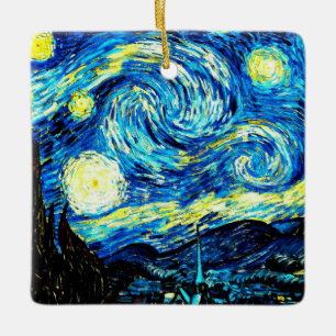 Starry Night, famous painting by van Gogh, Ceramic Ornament