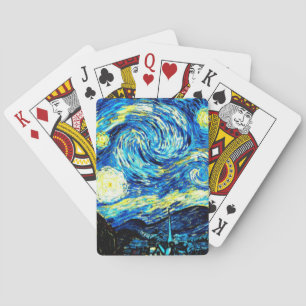 Starry Night, famous Van Gogh painting, Playing Cards