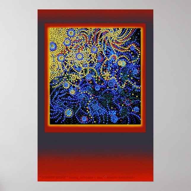 " STARRY NIGHT " floating__by: Robert Singletary Poster (Front)
