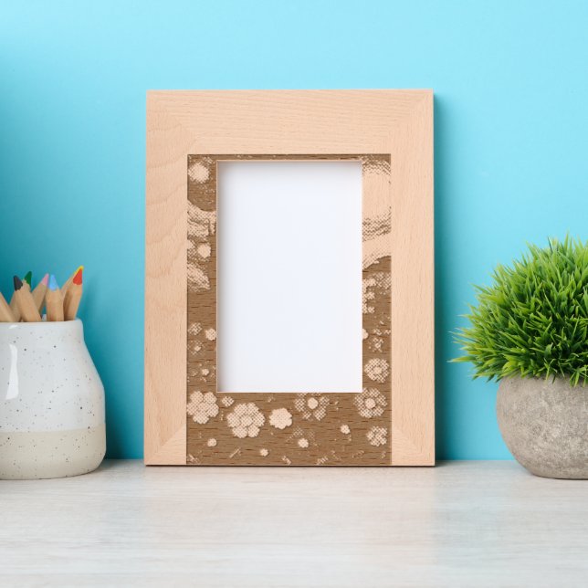 Starry Night Floral Welcome Artistic Design Etched Frames (Front)