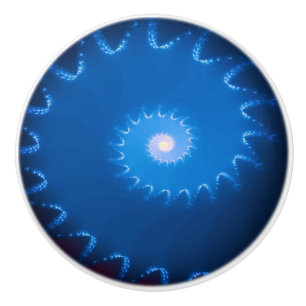 Starry Night Fractal Ceramic Knob