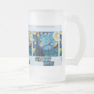 Starry Night Frosted Mug
