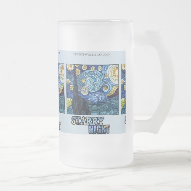 Starry Night Frosted Mug (Right)