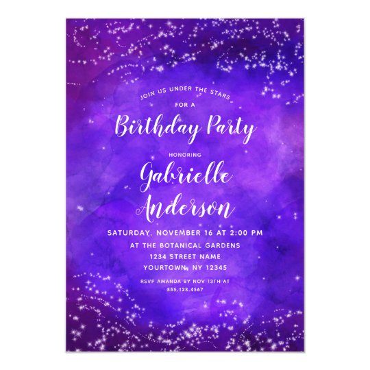 Galaxy Invitation Template 8