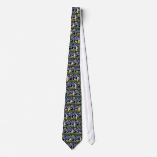 Starry Night - German Shepherd 13 Tie
