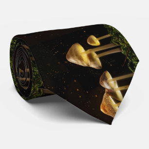 Starry Night Glowing Mushrooms Tie