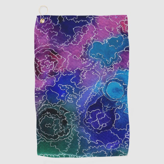 Starry Night Golf Towel (Front)