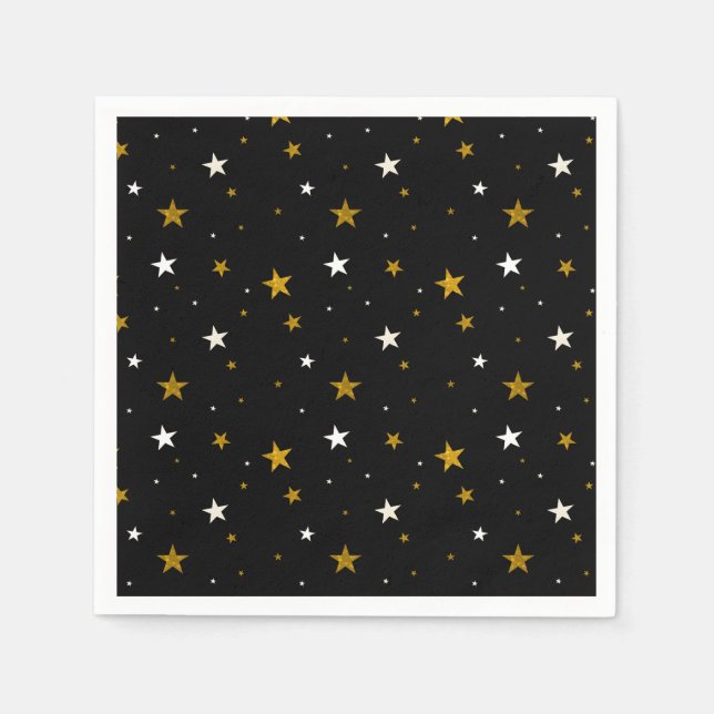 Starry Night Graduation Celebration Napkin (Front)