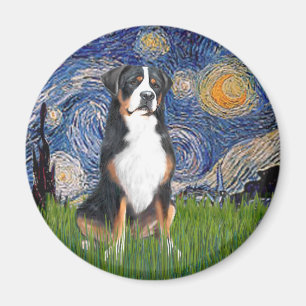 Starry Night-Greater Swiss Mountain Dog Magnet