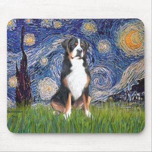 Starry Night-Greater Swiss Mountain Dog Mouse Mat