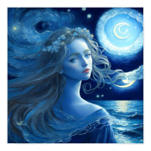 Starry Night 🌌 - Greek Goddess Fantasy Poster #2