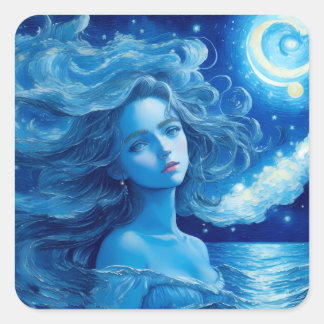 Starry Night 🌌 - Greek Goddess Fantasy Sticker #9