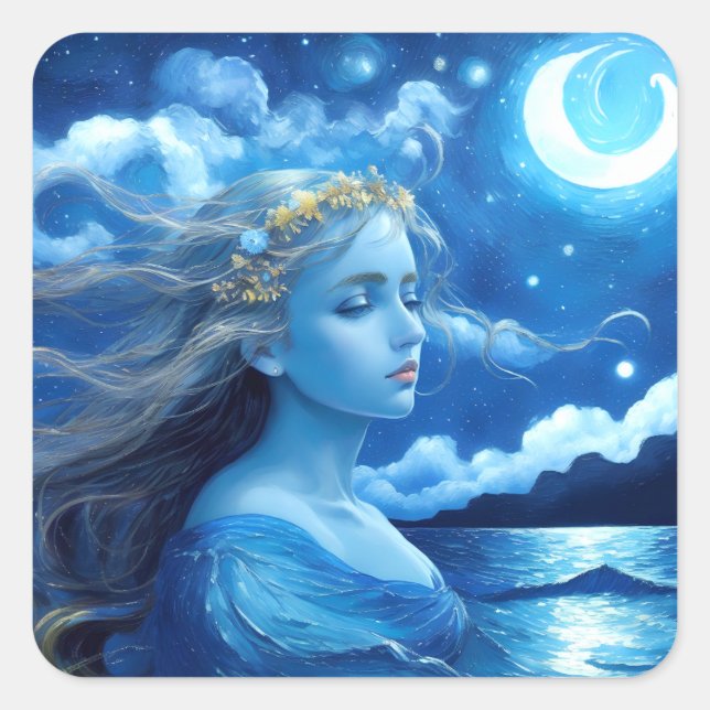 Starry Night 🌌 - Greek Goddess Magic Stickers #11 (Front)