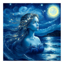 Starry Night 🌌 - Greek Goddess Poster #1