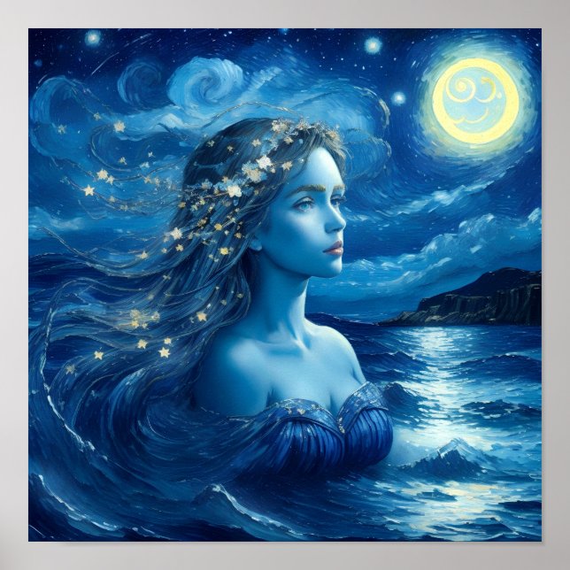 Starry Night 🌌 - Greek Goddess Poster #1 (Front)