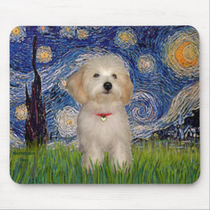 Starry Night - Havanese Puppy Mouse Mat