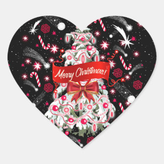 Starry Night Heart Sticker