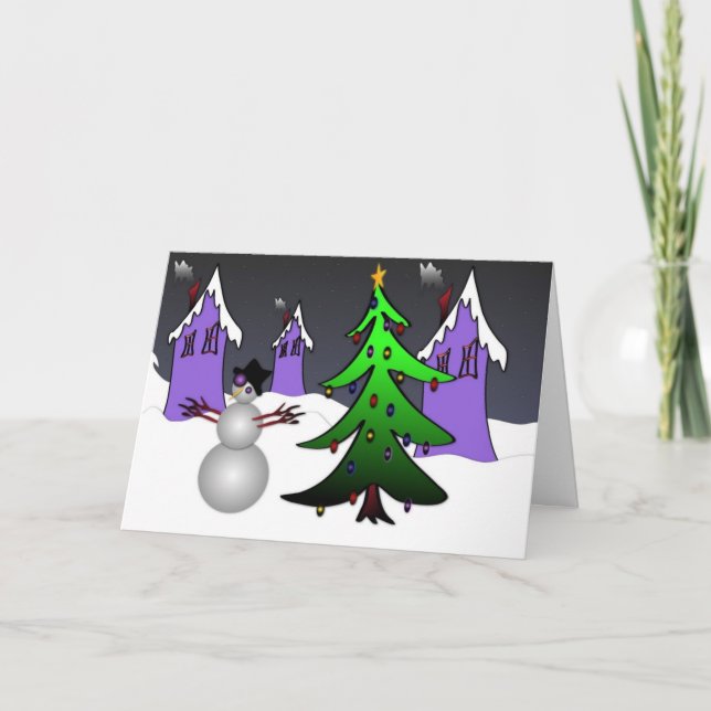 Starry Night Holiday Card (Front)