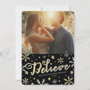 Starry Night   Holiday Photo Card