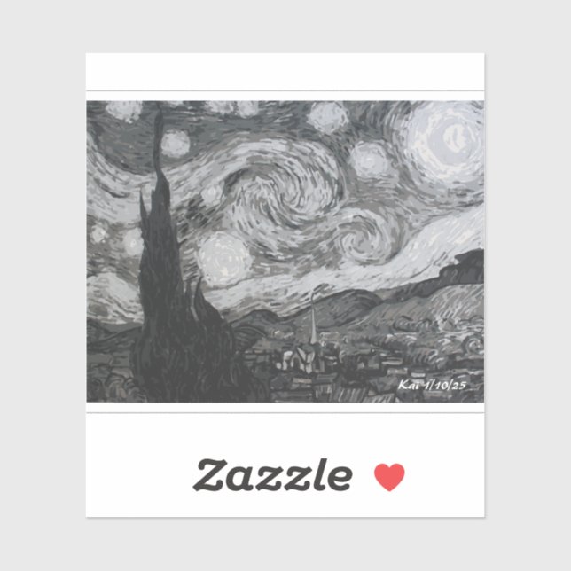 Starry Night I Vincent Van Gogh (Sheet)