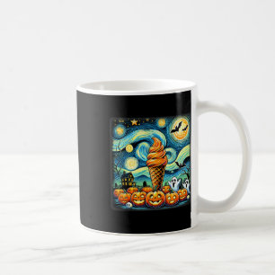 Starry Night Ice Cream Cone Halloween Coffee Mug