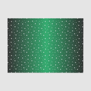 Starry Night in Shiny Green Tissue Paper