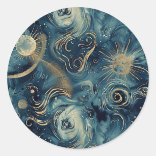 Starry Night Inspired Custom Celestial Sticker