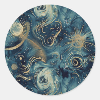 Starry Night Inspired Custom Celestial Sticker