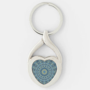 Starry Night Kaleidoscope 2 Key Ring