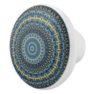 Starry Night Kaleidoscope 3 Ceramic Knob