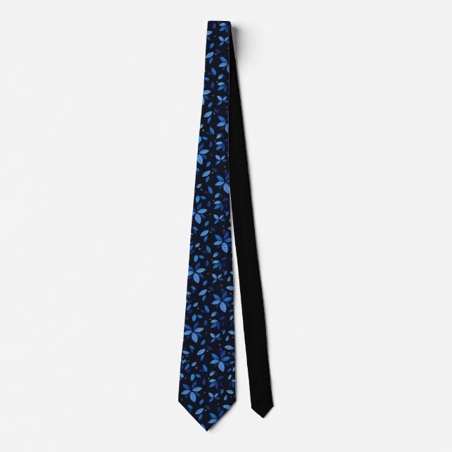 Starry Night Leaves Tie (Front)