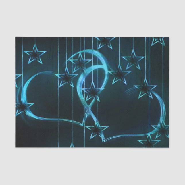 Starry Night Lovers Tissue Paper (Front)