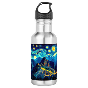 Starry Night Machu Picchu Peru 532 Ml Water Bottle