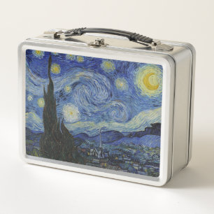 Starry night metal lunch box