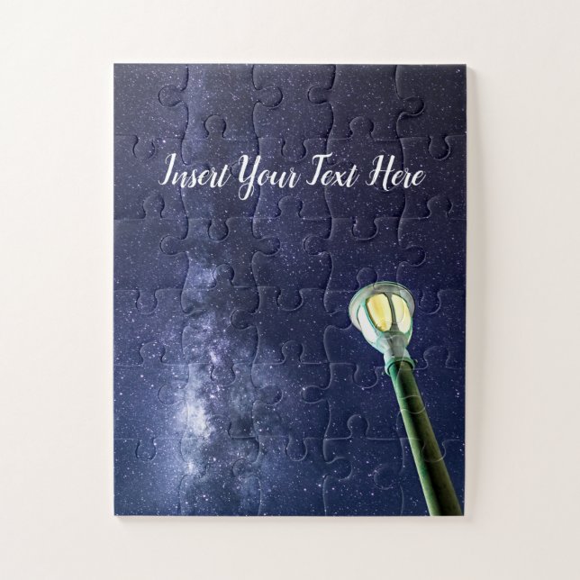 Starry Night Milky Way Galaxy Stars Sky Jigsaw Puzzle (Vertical)