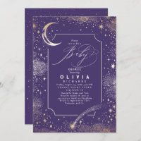 Starry Night Moon Mystical Celestial Baby Shower